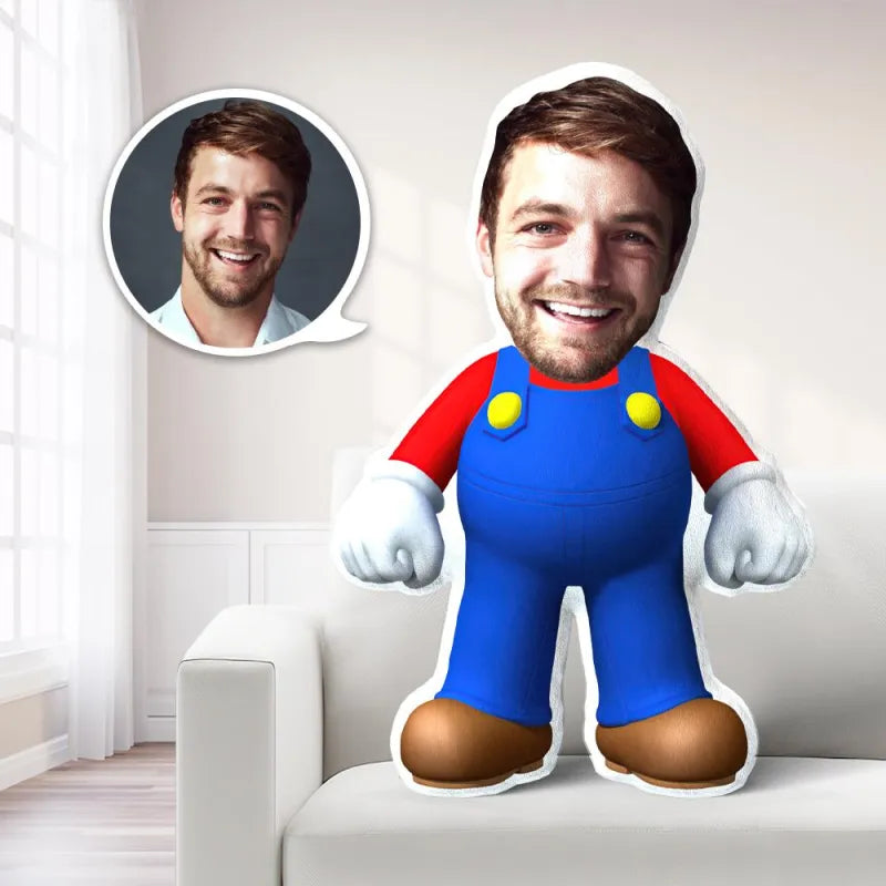 Kişiye Özel fotoğraflı Yastık Süper Mario 2